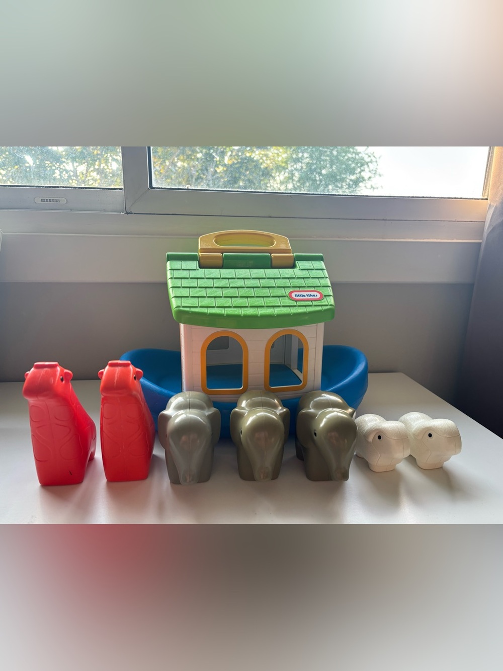 Vintage little tikes Noah’s arc boat with animals